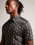 PEARSHO-Shirts-Short Sleeve Circle Geo Shirt- Ted Baker Romania